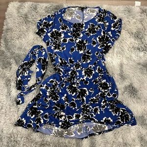 Lane Bryant blue floral dress